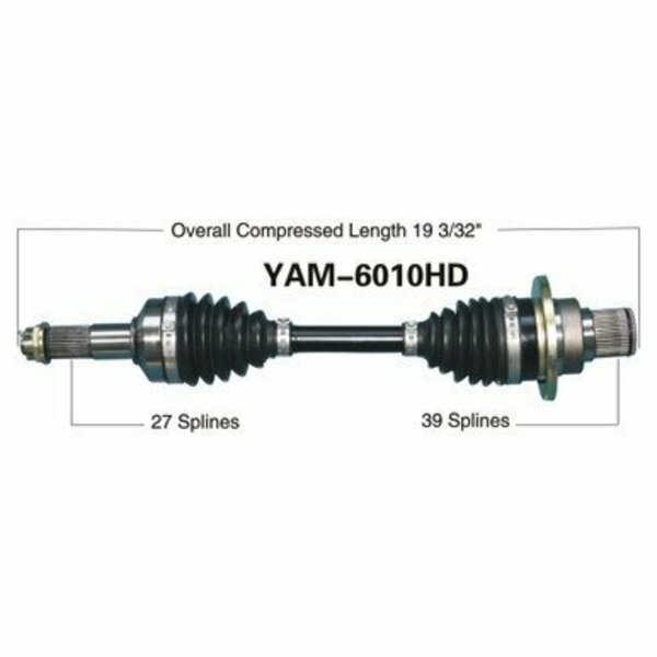 Wide Open Heavy Duty CV Axle for YAM HD REAR RIGHT YFM660F GRIZZLY 4X4 03-08 YAM-6010HD